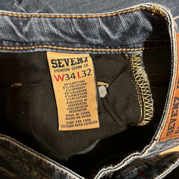 Seven 7 Straight fit Jeans  size 34/32 - Picture 8 of 8